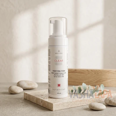 Очищуюча пінка з рослинними екстрактами та 2% саліцилової кислоти Anna Lotan Clear Purifying Foam with Salicylic Acid
