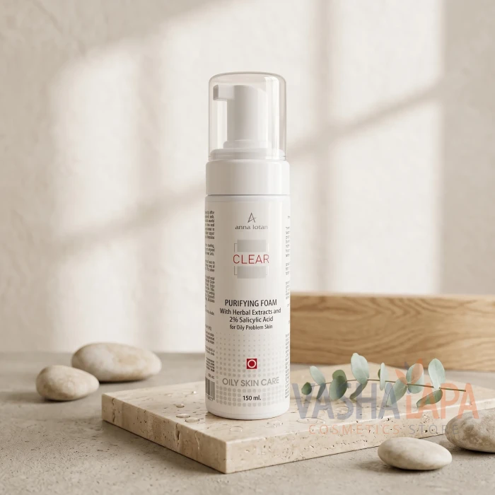 Очищуюча пінка з рослинними екстрактами та 2% саліцилової кислоти Anna Lotan Clear Purifying Foam with Salicylic Acid