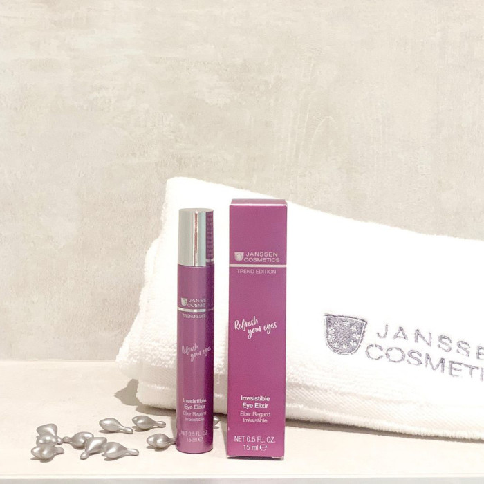 Сироватка-еліксир для шкіри навколо очей з роликовим аплікатором JANSSEN Trend Edition Irresistible Eye Elixir