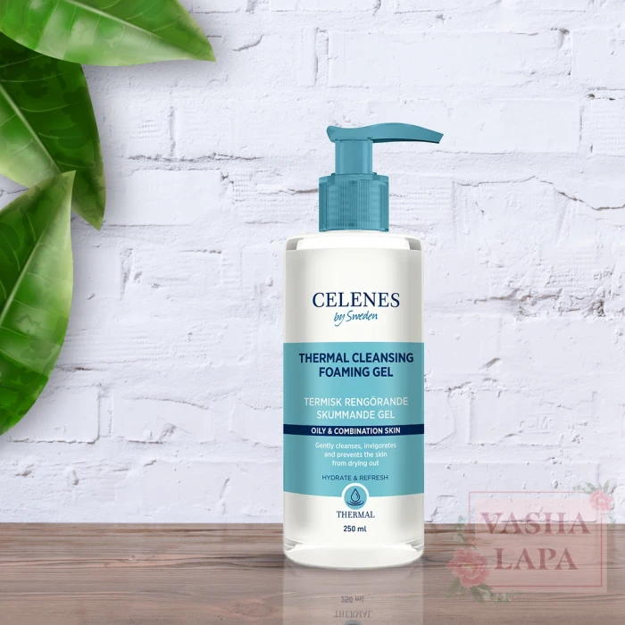 Термальный очищающий гель для жирной и комбинированной кожи Celenes Thermal Cleansing Foaming Gel Oily & Combination Skin
