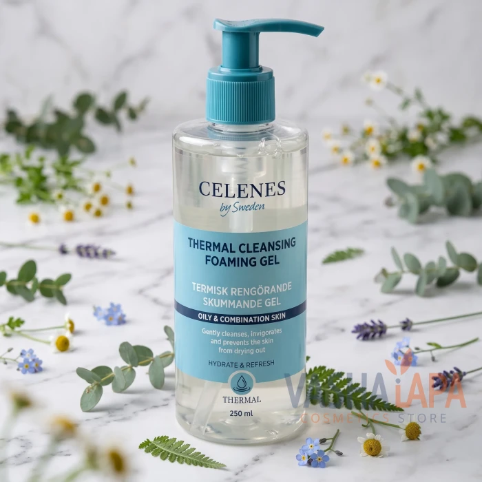 Термальний очищаючий гель для жирної та комбінованої шкіри Celenes Thermal Cleansing Foaming Gel