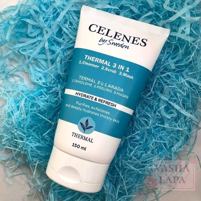 Термальная очищающая пилинг-маска 3в1 Celenes Thermal 3 In 1 Cleanser - Scrub - Mask
