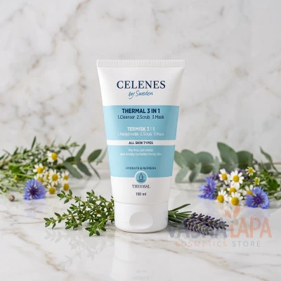 Термальна очищувальна пілінг-маска 3в1 Celenes Thermal 3 In 1 Cleanser - Scrub - Mask