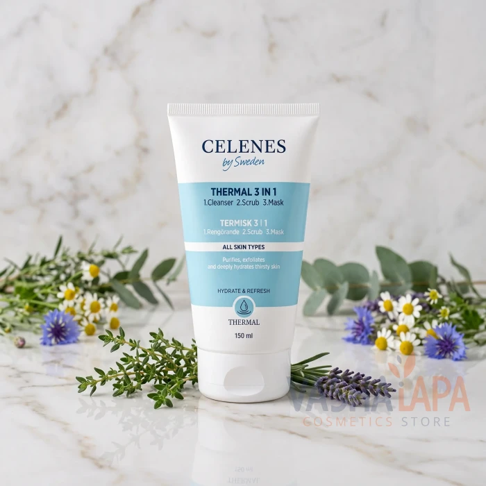 Термальна очищувальна пілінг-маска 3в1 Celenes Thermal 3 In 1 Cleanser - Scrub - Mask