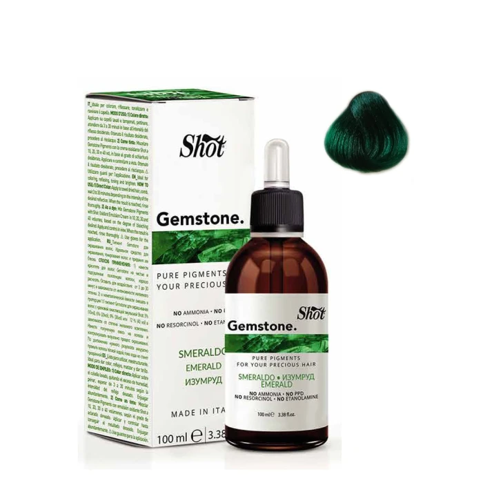 Жидкий краситель прямого действия изумруд (зеленый) Shot Gemstone Smeraldo