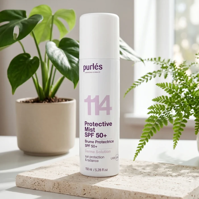 Зволожуючий сонцезахисний спрей Purles 114 Protective Mist SPF 50+