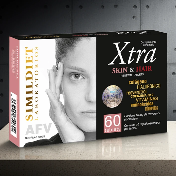 Пищевая добавка "Восстановление кожи и волос" Simildiet Laboratorios Xtra Skin & Hair