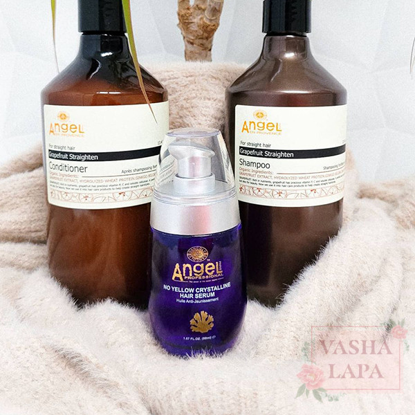 Сыворотка с маслами макадамии и арганы Аngel Рrofessional No Yellow Crystalline Hair Serum