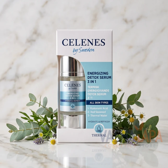 Термальна енергезуюча детокс сироватка 3 в 1 Celenes Thermal Energizing Detox Serum 3 In 1