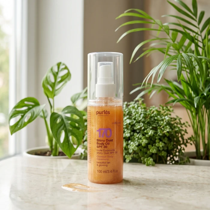 Сяюча олія для тіла Purles 170 Shiny Dust Body Oil SPF 30