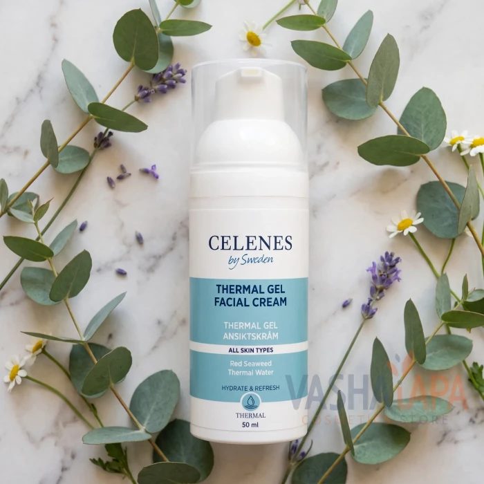 Термальный увлажняющий гель-крем для всех типов кожи Celenes Thermal Gel Facial Cream
