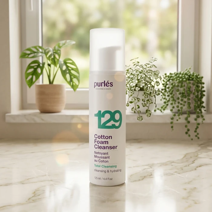 М’яка очищуюча пінка-мус Purles 129 Cotton Foam Cleanser