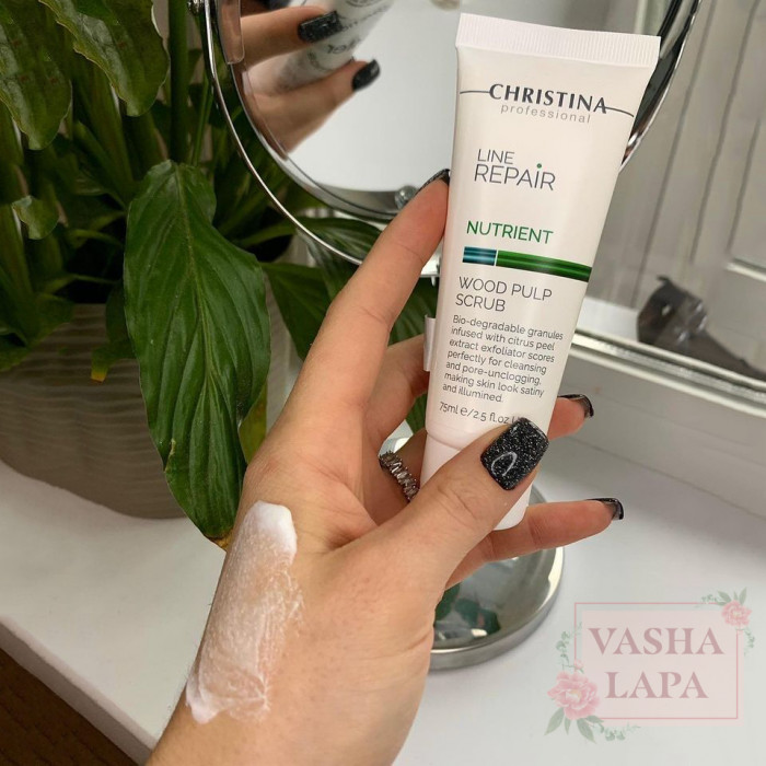 Скраб с целлюлозой древесной Christina Line Repair Nutrient Wood Pulp Scrub