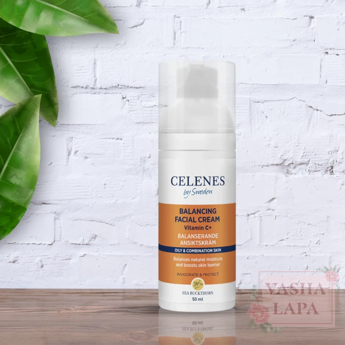 Балансирующий крем с облепихой для жирной и комбинированной кожи Celenes Sea Buckthorn Balancing Facial Cream Oily & Combination Skin