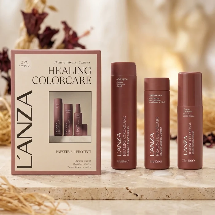 Набор восстановление для окрашенных волос L'anza Colorcare Trio Box