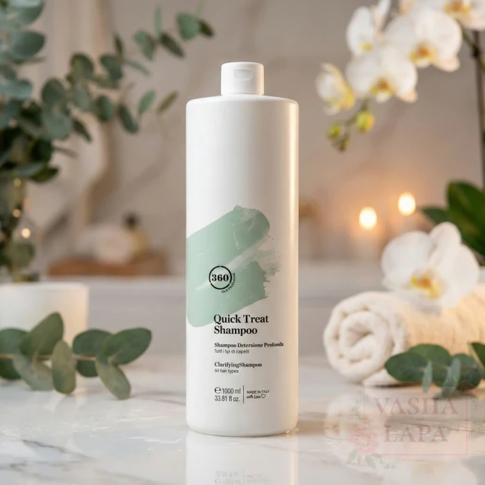Шампунь глубокой очистки для всех типов волос 360 Quick Treat Shampoo