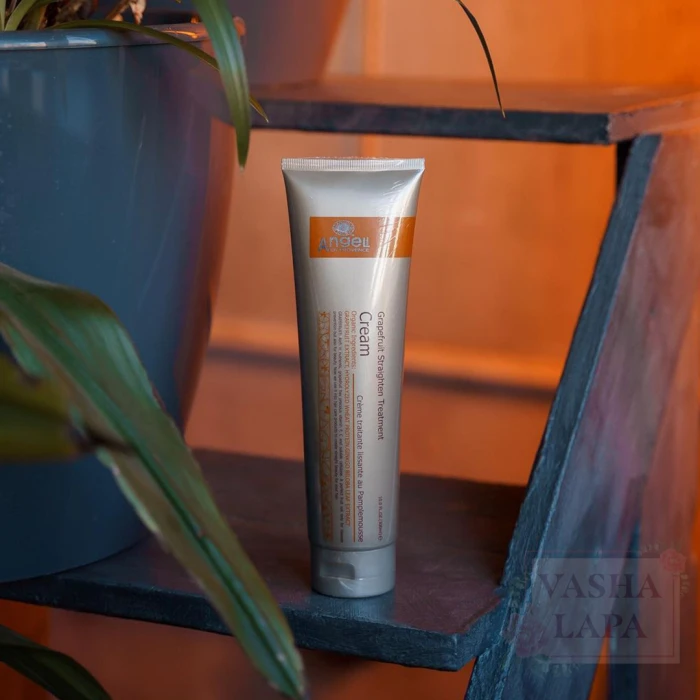 Крем-уход для выпрямления волос с экстрактом грейпфрута Аngel Рrofessional Provence Grapefruit Straighten Treatment Cream