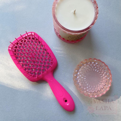 Расческа для волос Janeke 1830 Superbrush The Original Italian Pink Neon Розовый неон