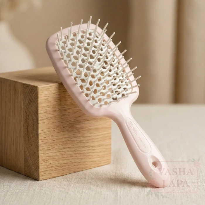 Расческа для волос Janeke 1830 Small Superbrush The Original Italian Rose Пудра