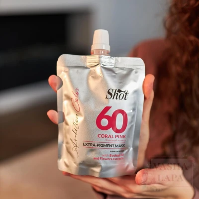Тонуюча маска екстра пігмент Shot Ambition Color Extra Pigment Mask 60 Coral Pink