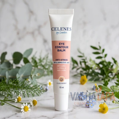 Антистрессовый крем-бальзам для контура глаз с морошкой Celenes Cloudberry Eye Contour Balm Anti-Stress