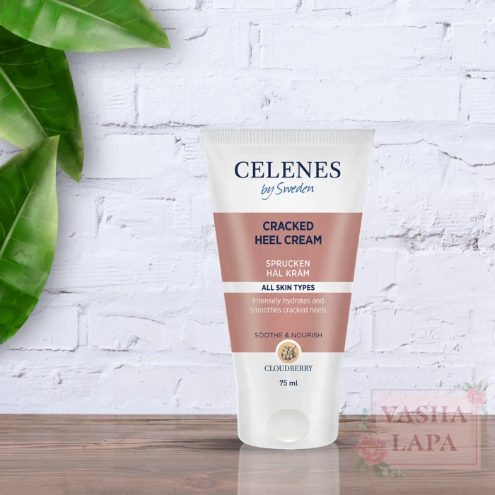 Заживляющий крем с морошкой для поврежденной кожи пяток Celenes Cloudberry Cracked Heel Cream All Skin Types