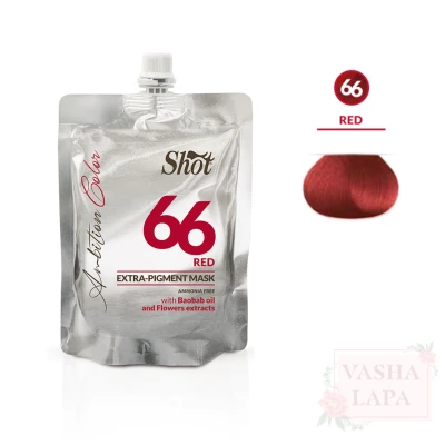 Тонуюча маска екстра пігмент Shot Ambition Color Extra Pigment Mask 66 Red