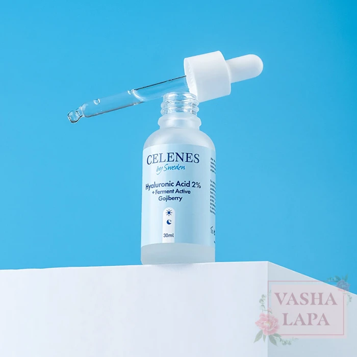 Увлажняющая сыворотка с гиалуроновой кислотой Celenes Hyaluronic Acid %2 + Ferment Active Gojiberry