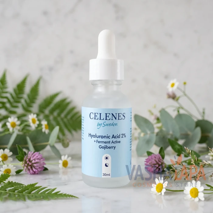 Зволожуюча сиворотка з гіалуронової кислотою Celenes Hyaluronic Acid %2 + Ferment Active Gojiberry