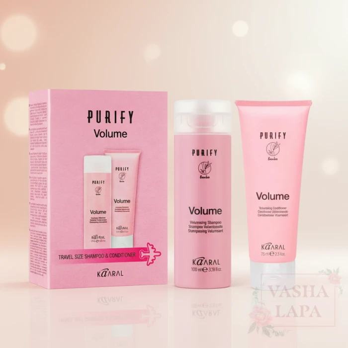Дорожный набор для придания объема волосам Kaaral Purify Volume Travel Kit