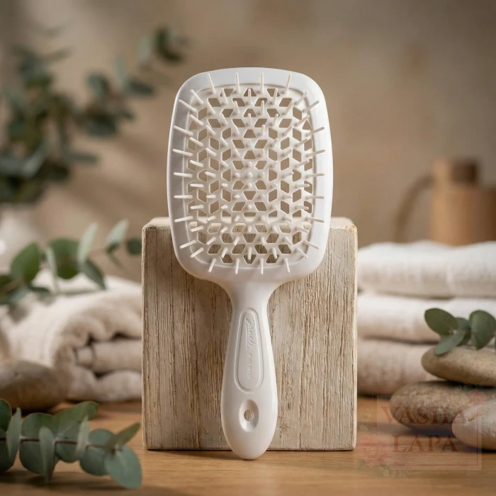 Расческа для волос Janeke 1830 Superbrush The Original Italian White Белая
