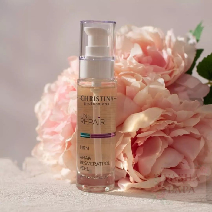 Пилинг с AHA-кислотами и ресвератролом Christina Line Repair Firm Aha Resveratrol Peel