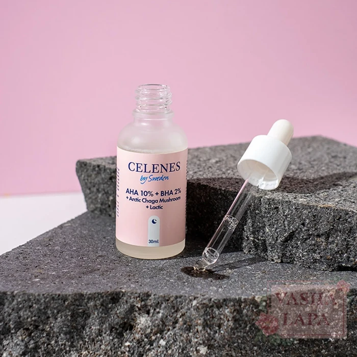 Пилинг-сыворотка с кислотами Celenes AHA10% + BHA2% + Arctic Chaga Mushroom + Lactic