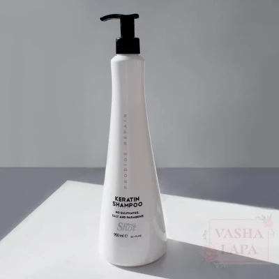 Шампунь для глубокого восстановления поврежденных волос Shot Prodige Repair Keratin Shampoo