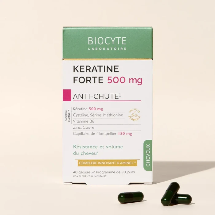 Пищевая добавка против выпадения волос Biocyte Keratine Forte 500 mg