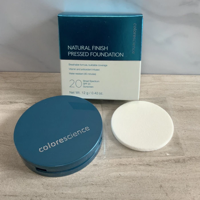 Прессованная пудра Colorescience Natural Finish Mineral Foundation SPF 20