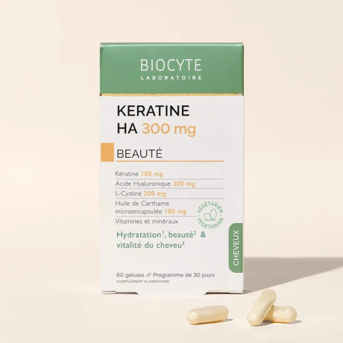 Пищевая добавка для улучшения структуры волос Biocyte Keratine HA 300
