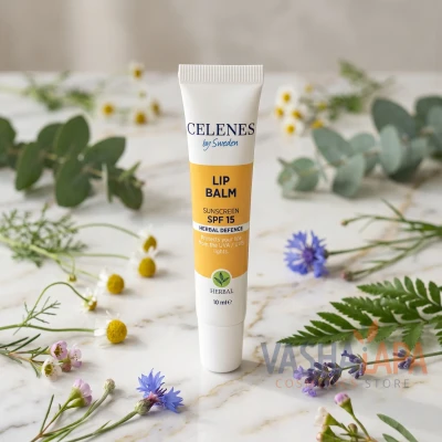 Солнцезащитный бальзам для губ Celenes Herbal Lip Balm SPF15