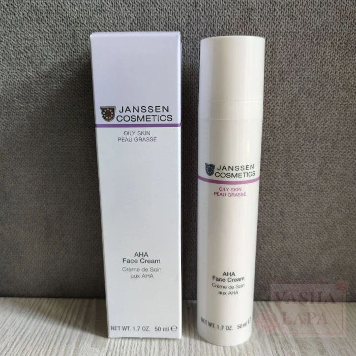 Крем с АНА кислотами 10% JANSSEN Oily Skin AHA Face Cream