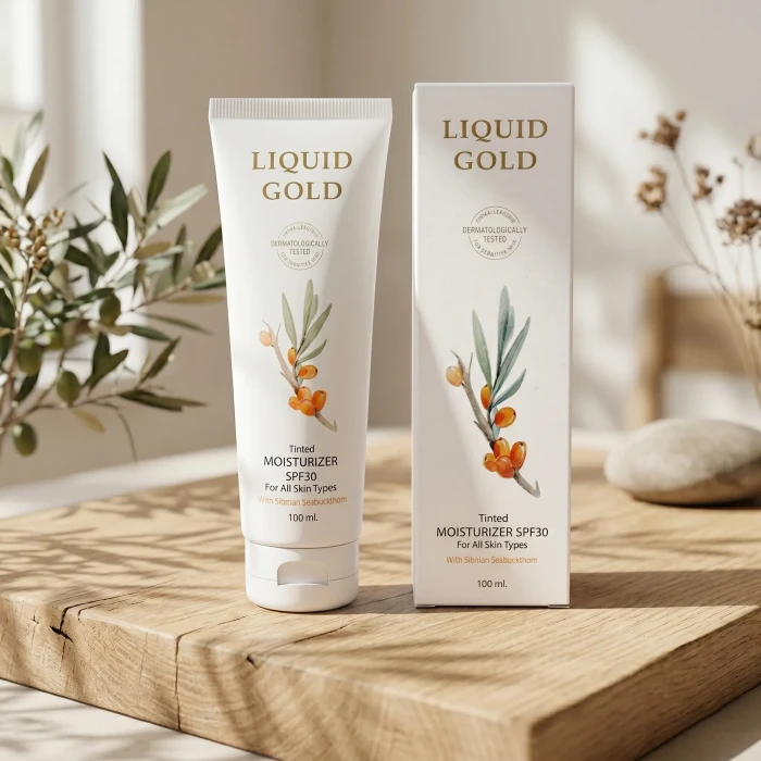 Дневной крем Тройной эффект Anna Lotan Liquid Gold Tinted Moisturizer SPF30