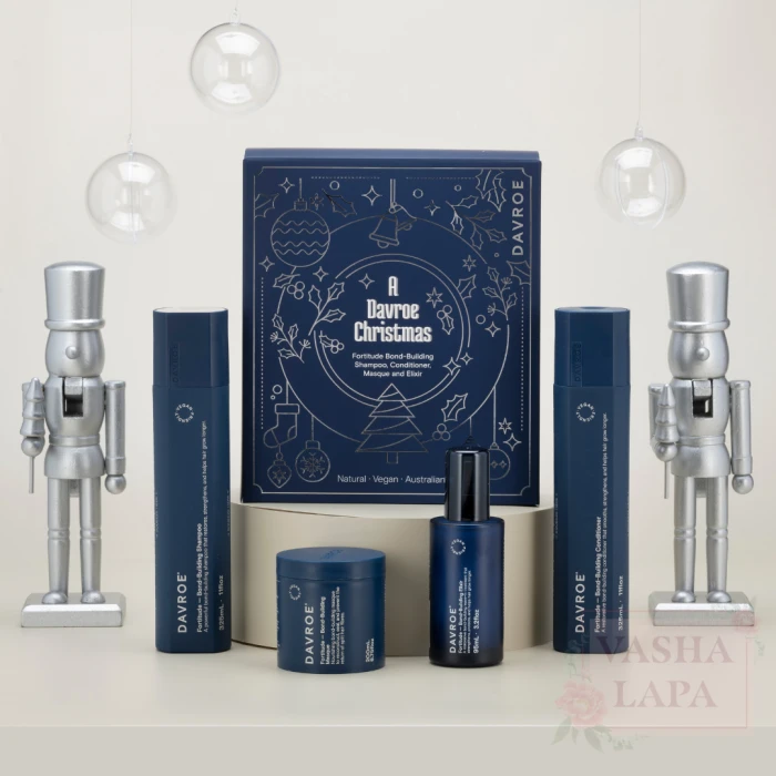 Рождественский набор продуктов для волос Укрепление Davroe Christmas Fortitude Quad Pack