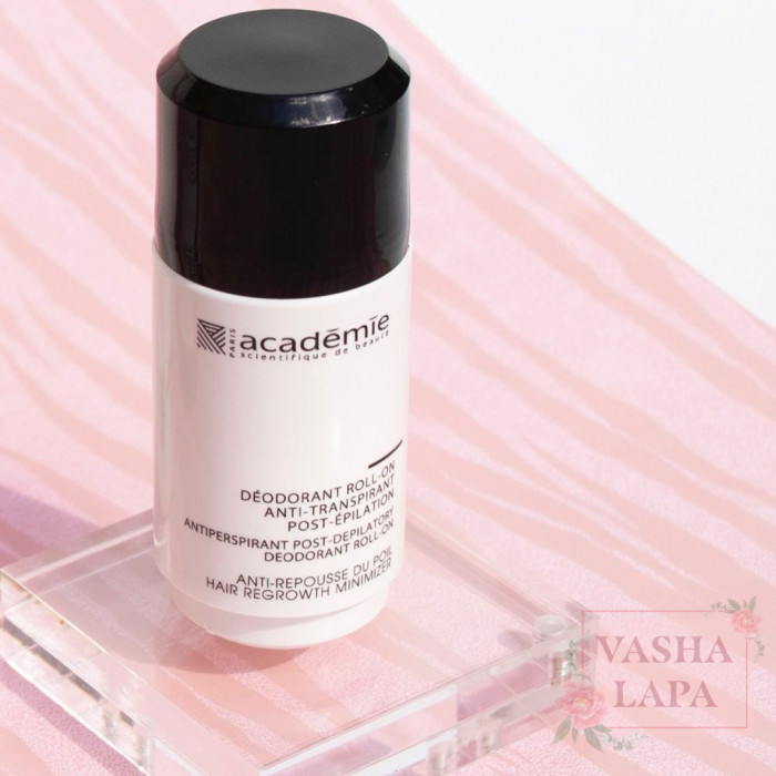 Дезодорант-антиперспирант после эпиляции Academie Antiperspirant Post-Depilatory Deodorant Roll-On